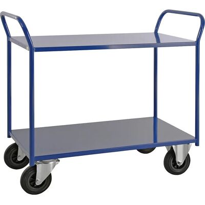 Carrello in Acciaio Blu Kongamek con 2 Ripiani - Magazzino & Trasporto Carrello in Acciaio Blu Kongamek con 2 Ripiani - Magazzino & Trasporto