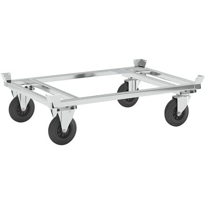 Kongamek verzinkter Palettenwagen 355mm hoch ohne Bremse Kongamek verzinkter Palettenwagen 355mm hoch ohne Bremse