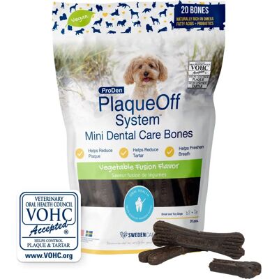 Swedencare PlaqueOff Mini Tandskivor för Liten Hund - 20 Ben Swedencare PlaqueOff Mini Tandskivor för Liten Hund - 20 Ben