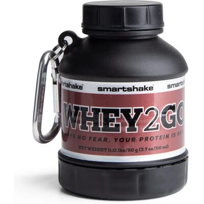 SmartShake Whey2Go Tragt, Schwarz - 110 ml - Tragbarer Proteintrichter SmartShake Whey2Go Tragt, Schwarz - 110 ml - Tragbarer Proteintrichter