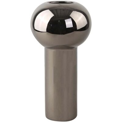 Cooee Donker Zilver Design Vaas - 24 cm Cooee Donker Zilver Design Vaas - 24 cm