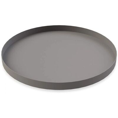 Cooee Design Plateau rond en acier inoxydable - 30cm - Gris Cooee Design Plateau rond en acier inoxydable - 30cm - Gris