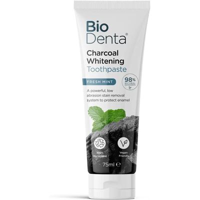 Dentifrice au charbon activé BioDenta - Dentifrice - Publicité Dentifrice au charbon activé BioDenta - Dentifrice - Publicité