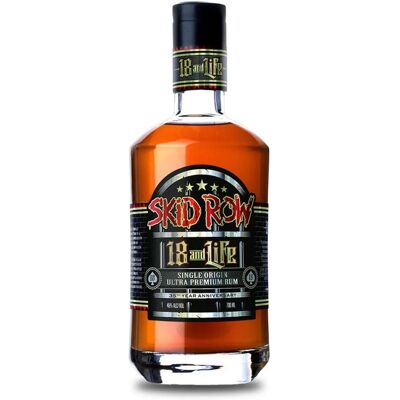 Skid Row 18 and Life Jubiläumsrum - Kraftvoller Premium-Rum 45% ABV Skid Row 18 and Life Jubiläumsrum - Kraftvoller Premium-Rum 45% ABV