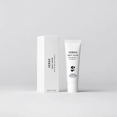 Verso Daily Glow Leicht Golden Gesichtscreme mit Retinol 8 & Vitamin C - Feuchtigkeitscreme Verso Daily Glow Leicht Golden Gesichtscreme mit Retinol 8 & Vitamin C - Feuchtigkeitscreme