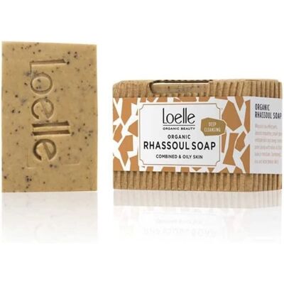 Jabón orgánico de Rhassoul - Loelle Organic Skincare, hecho a mano, 75g Jabón orgánico de Rhassoul - Loelle Organic Skincare, hecho a mano, 75g