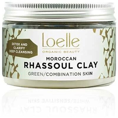 Loelle Marca Modelo Arcilla de Rhassoul Verde - Mascarilla Facial Loelle Marca Modelo Arcilla de Rhassoul Verde - Mascarilla Facial