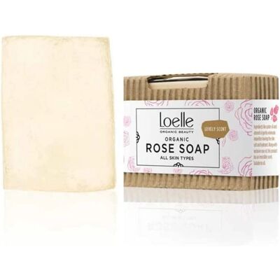 Sapone alla rosa Loelle - Organico, Fatto a mano con olio di rosa Sapone alla rosa Loelle - Organico, Fatto a mano con olio di rosa