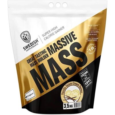 Swedish Supplements Massive Mass 3kg - Vaniljglass - Muskelökning Swedish Supplements Massive Mass 3kg - Vaniljglass - Muskelökning