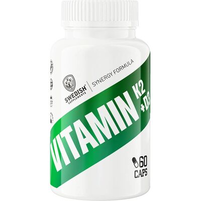 Swedish Supplements K2 och D3 - 60 kapslar Swedish Supplements K2 och D3 - 60 kapslar