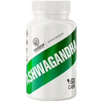 Swedish Supplements Ashwagandha - 60 kapslar - Stresslindring & Muskelstöd Swedish Supplements Ashwagandha - 60 kapslar - Stresslindring & Muskelstöd