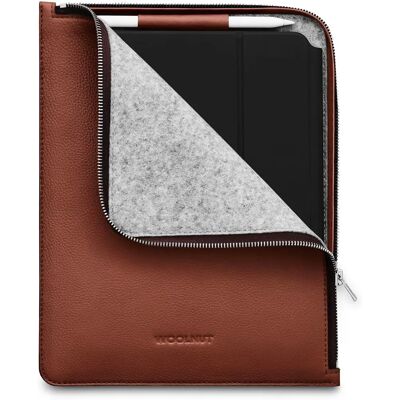 Woolnut Læderfolio - iPad Air & Pro, cognac Woolnut Læderfolio - iPad Air & Pro, cognac