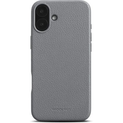 Woolnut Ægte Skind Cover til iPhone 16 Plus - MagSafe Kompatibel - Grå Woolnut Ægte Skind Cover til iPhone 16 Plus - MagSafe Kompatibel - Grå