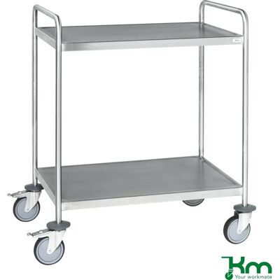 Kongamek - Edelstahl Tischwagen - 2 hylder - Trolley Kongamek - Edelstahl Tischwagen - 2 hylder - Trolley