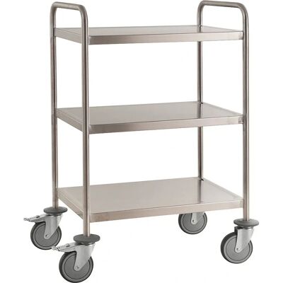 Carrello in acciaio inox Kongamek - 3 ripiani 625x415mm Carrello in acciaio inox Kongamek - 3 ripiani 625x415mm