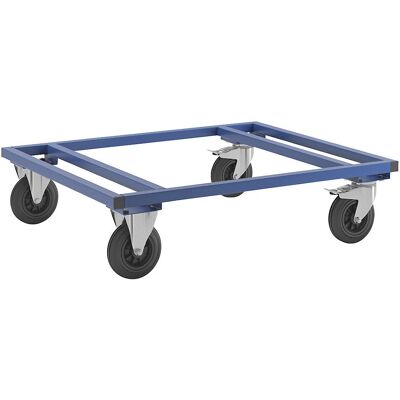Kongamek Carrello Pallet - Blu - 305mm Altezza - Con Freni - 1200x1000mm Kongamek Carrello Pallet - Blu - 305mm Altezza - Con Freni - 1200x1000mm