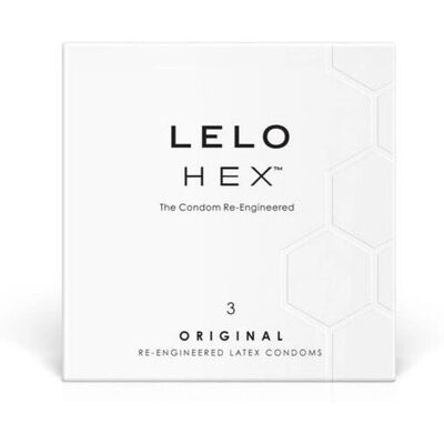 LELO Hex 3 pcs - Ultra-Thin Condoms for Safety & Sensitivity LELO Hex 3 pcs - Ultra-Thin Condoms for Safety & Sensitivity