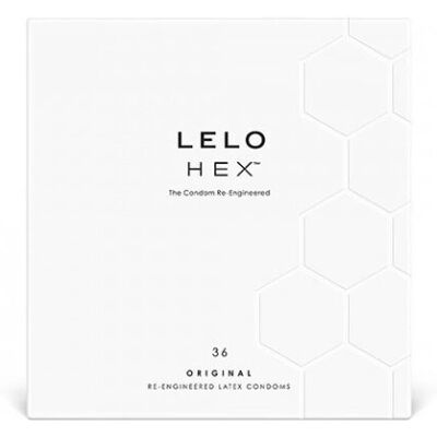 Προφυλακτικά LELO Hex - Πολύ λεπτά, φυσικό λάτεξ, 36 τεμάχια Προφυλακτικά LELO Hex - Πολύ λεπτά, φυσικό λάτεξ, 36 τεμάχια