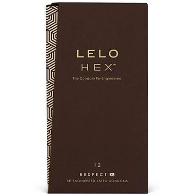 Prezerwatywy LELO Respect XL - Extra Duże, Struktura Sześciokątna, 12 szt Prezerwatywy LELO Respect XL - Extra Duże, Struktura Sześciokątna, 12 szt