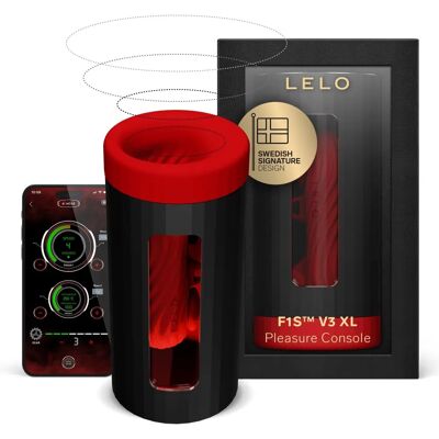 Lelo F1S V3 XL Pleasure Console Masturbátor - červený Lelo F1S V3 XL Pleasure Console Masturbátor - červený