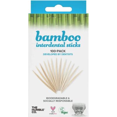 Humble Co Bambus Interdentalpinner - 100 stk Humble Co Bambus Interdentalpinner - 100 stk