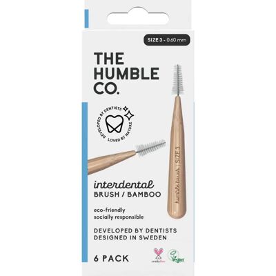 El Cepillo Interdental Humble Co. Tamaño 3 - Azul - Pack de 6 El Cepillo Interdental Humble Co. Tamaño 3 - Azul - Pack de 6