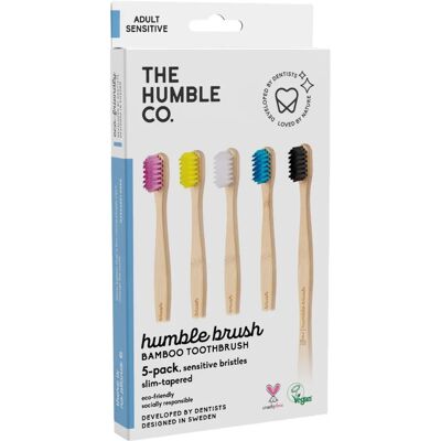 Humble Co. Bambus Tannbørste Ekstra Myk 5 stk - Tannbørste Humble Co. Bambus Tannbørste Ekstra Myk 5 stk - Tannbørste