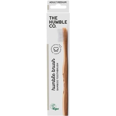 Humble Co. Cepillo de Dientes Medio Ecológico - Adulto, Reutilizable Humble Co. Cepillo de Dientes Medio Ecológico - Adulto, Reutilizable