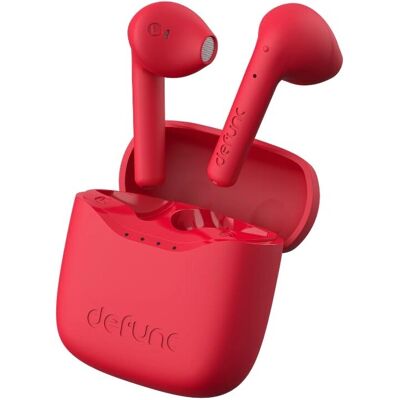 Defunc True Lite Oordoppen - Draadloos, ANC, 20u, Rood - Oordoppen Defunc True Lite Oordoppen - Draadloos, ANC, 20u, Rood - Oordoppen