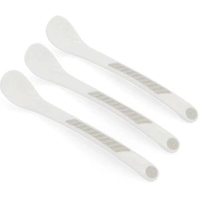Cuillères d'alimentation blanches Twistshake - Ensemble de 3 pour enfants 4+ mois Cuillères d'alimentation blanches Twistshake - Ensemble de 3 pour enfants 4+ mois