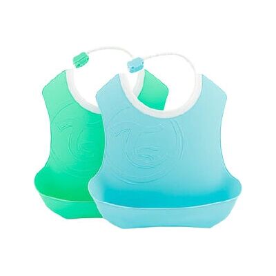 Bavoirs Twistshake - Bavoirs en silicone imperméables réutilisables pour 4+ mois - Publicité Bavoirs Twistshake - Bavoirs en silicone imperméables réutilisables pour 4+ mois - Publicité