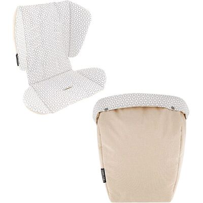 Housse de Siège de Poussette et Sac de Pieds Beige Twistshake Housse de Siège de Poussette et Sac de Pieds Beige Twistshake