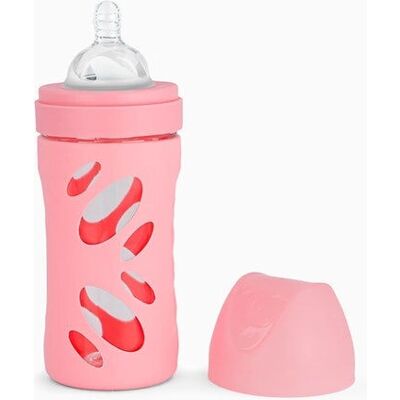 Twistshake - Anti-Kolik Glasflasche - Pastellrosa Twistshake - Anti-Kolik Glasflasche - Pastellrosa