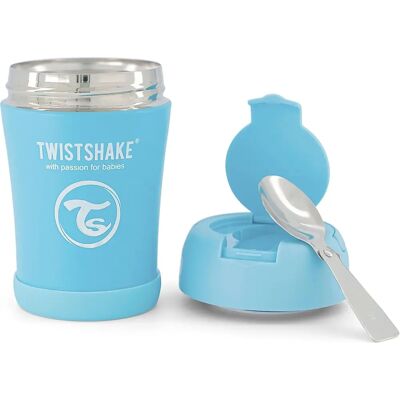 Contenitore alimenti in acciaio inox blu Twistshake - Perfetto per il viaggio Contenitore alimenti in acciaio inox blu Twistshake - Perfetto per il viaggio