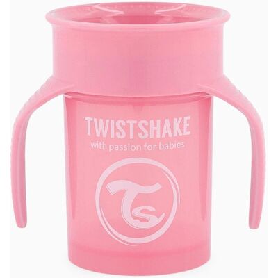 Twistshake Rose Pastel 360° Tasse d'Apprentissage - Gobelet Anti-Fuites Twistshake Rose Pastel 360° Tasse d'Apprentissage - Gobelet Anti-Fuites