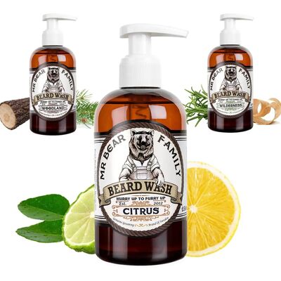 Mr. Bear Family Skäggtvätt Citrus 250ml - Skäggtvätt Mr. Bear Family Skäggtvätt Citrus 250ml - Skäggtvätt