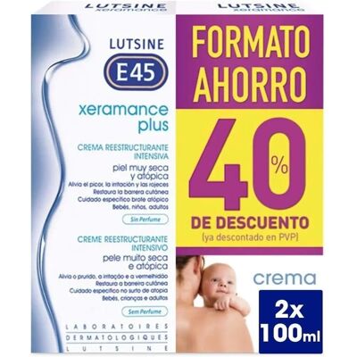 Lutsine E45 Xeramance Plus Creme - Intensive Rehabilitations - 2x100ml Lutsine E45 Xeramance Plus Creme - Intensive Rehabilitations - 2x100ml