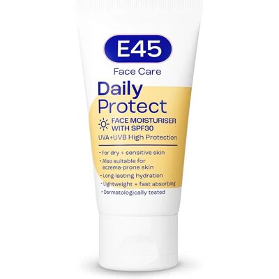 E45 Daily Protect SPF30 Face Moisturiser - Hydrating Face SPF Sunscreen E45 Daily Protect SPF30 Face Moisturiser - Hydrating Face SPF Sunscreen