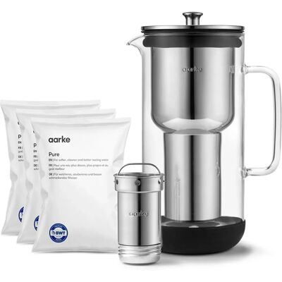 AARKE Purifier - Carafe filtrante d'eau 2,4L avec cartouche rechargeable AARKE Purifier - Carafe filtrante d'eau 2,4L avec cartouche rechargeable