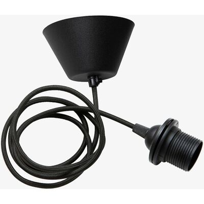 Watt & VEKE Loftlampe kabelsæt - Sort - E27, 2m, EU-overensstemmelse Watt & VEKE Loftlampe kabelsæt - Sort - E27, 2m, EU-overensstemmelse