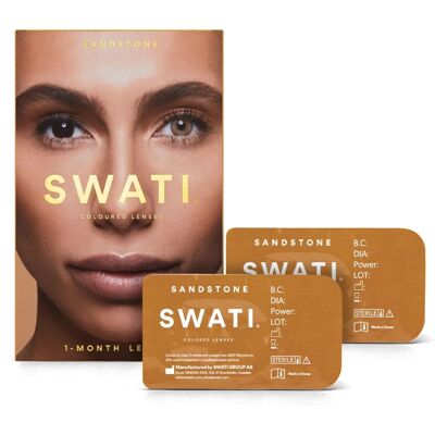 Swati Zandsteen Maandelijkse Contactlenzen - Vrouwen Swati Zandsteen Maandelijkse Contactlenzen - Vrouwen