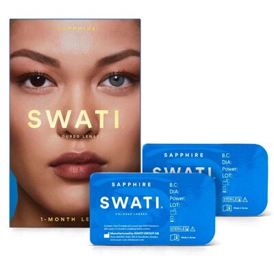 Swati Kontaktlinser - Safir - 1 Månad - Kvinnor Swati Kontaktlinser - Safir - 1 Månad - Kvinnor