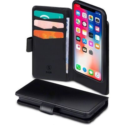 SiGN Brieftasche 2-in-1 für iPhone X/XS - Schwarz SiGN Brieftasche 2-in-1 für iPhone X/XS - Schwarz