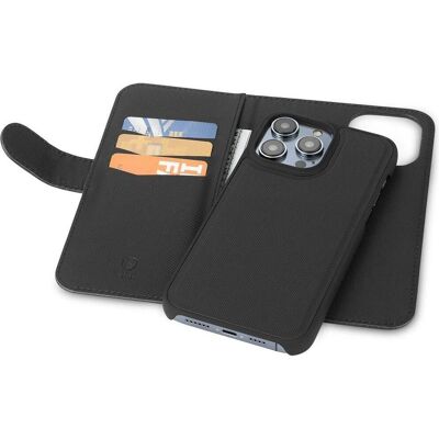 Coque portefeuille pour iPhone 14 Pro Max - Noir - Publicité Coque portefeuille pour iPhone 14 Pro Max - Noir - Publicité