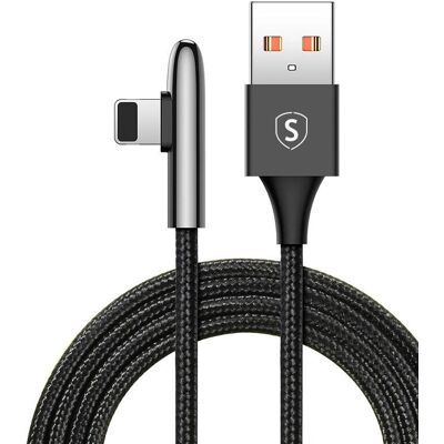SiGN - USB- Lightning Gaming Kaapeli - Musta - 2m - Kaapeli SiGN - USB- Lightning Gaming Kaapeli - Musta - 2m - Kaapeli