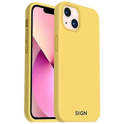 SiGN iPhone 14 Plus Gelb Silikon Hülle - Smartphone Schutz SiGN iPhone 14 Plus Gelb Silikon Hülle - Smartphone Schutz
