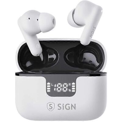 SiGN Freedom Pro Kabellose Ohrhörer - Weiß - Wireless Earbuds SiGN Freedom Pro Kabellose Ohrhörer - Weiß - Wireless Earbuds