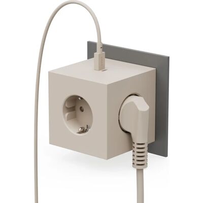 Regleta Avolt Square 2 - 3 Tomas, 2 USB-C, 30W Regleta Avolt Square 2 - 3 Tomas, 2 USB-C, 30W