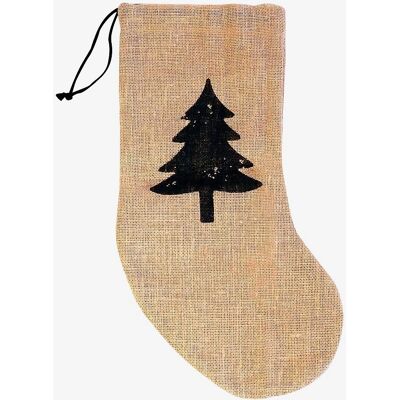 Benson Beige Julestrømpe - Små gaver - 40cm Benson Beige Julestrømpe - Små gaver - 40cm