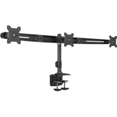 Multibrackets Schwarzer 24-Zoll-Dreifachmonitorhalter - Tischklemme Multibrackets Schwarzer 24-Zoll-Dreifachmonitorhalter - Tischklemme